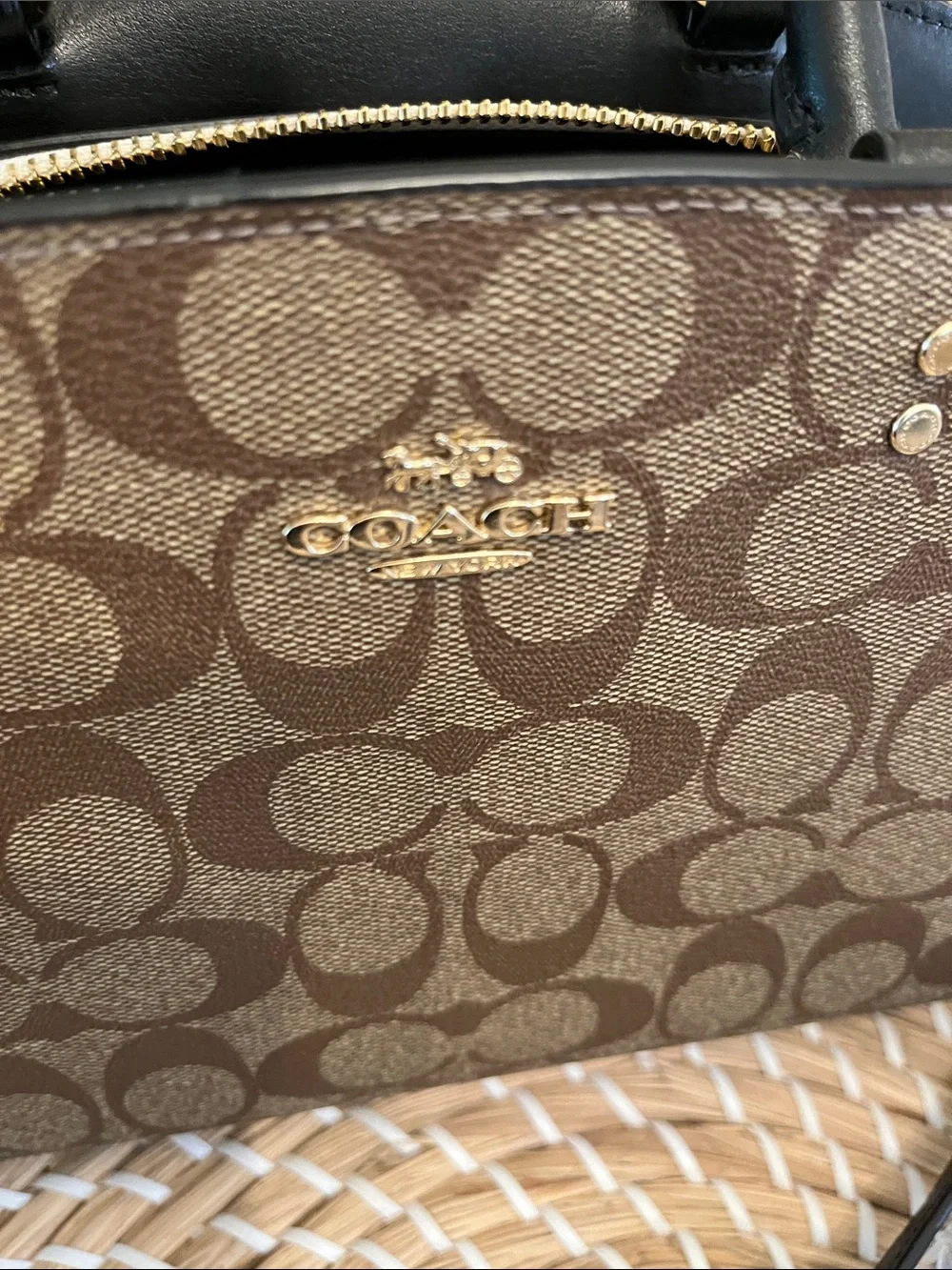 Coach signature crossbody bag